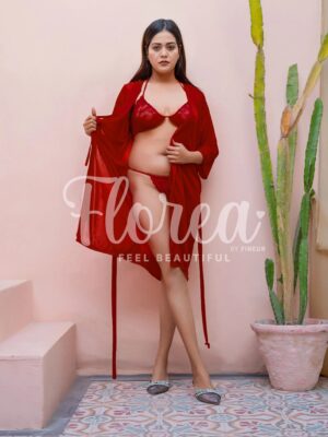 Florea 3 pcs Nighty Set - 014