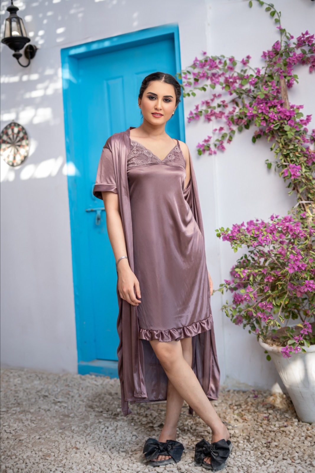 B4box ROSES – LUXURY NIGHTWEAR Premium Imported 4-Piece Set - Image 12