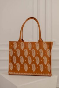 Zellbury Premium PU Tote Bag embroidered
