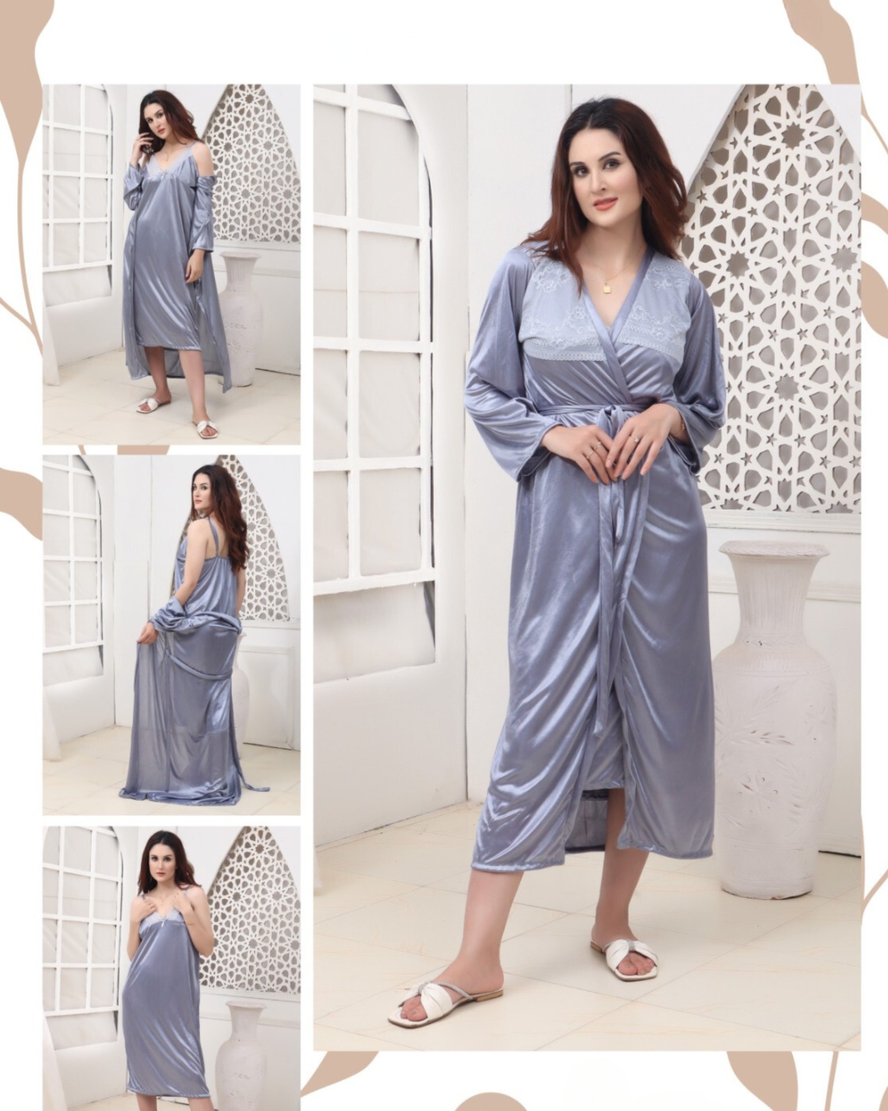 LUXURY NIGHTWEAR Premium Imported Quality – 2 PIECES SET - Image 4